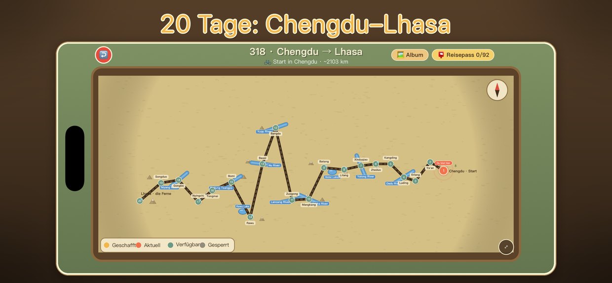 20 Tage: Chengdu–Lhasa