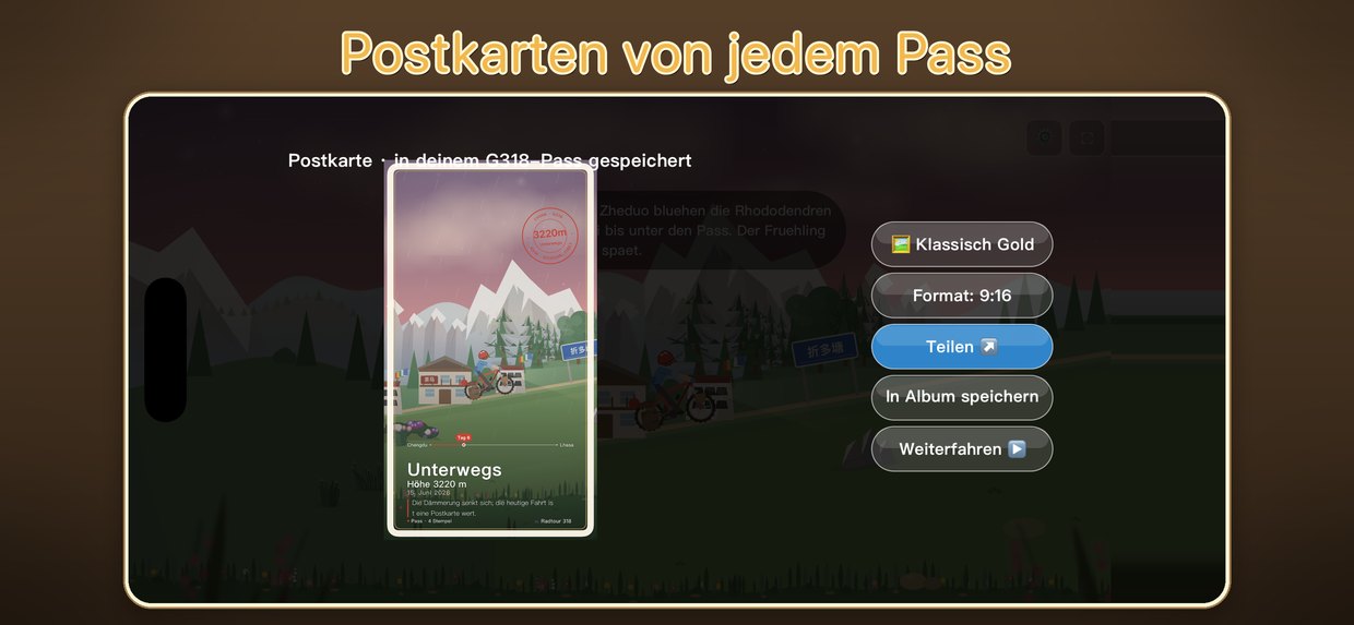 Postkarten von jedem Pass