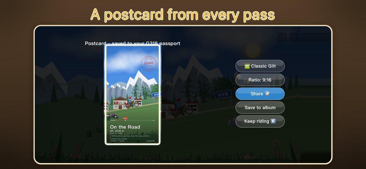 Cycling 318 — in-game scene