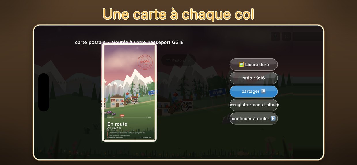 Une carte à chaque col